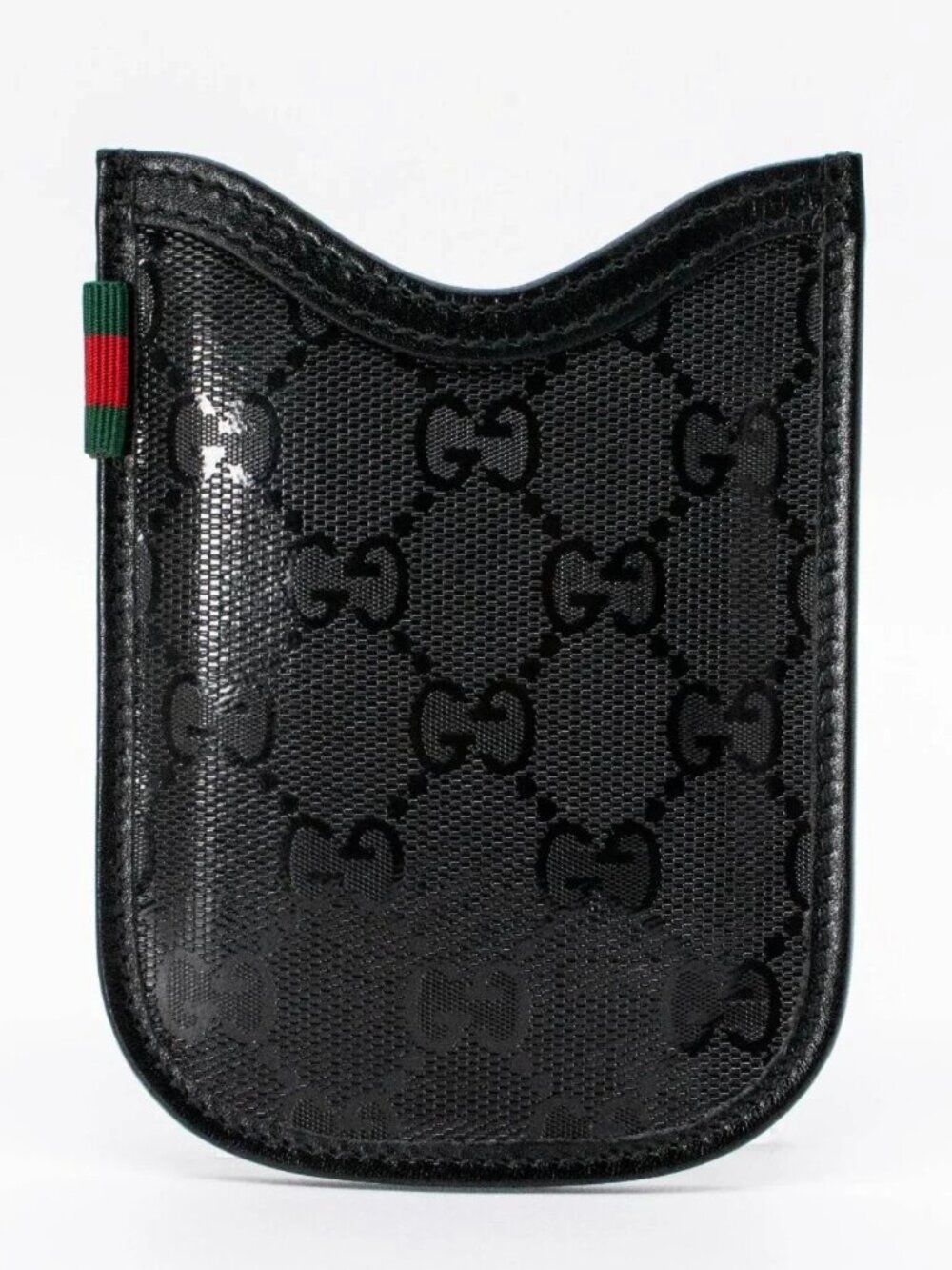 Gucci Guccissima Black Leather Phone Case